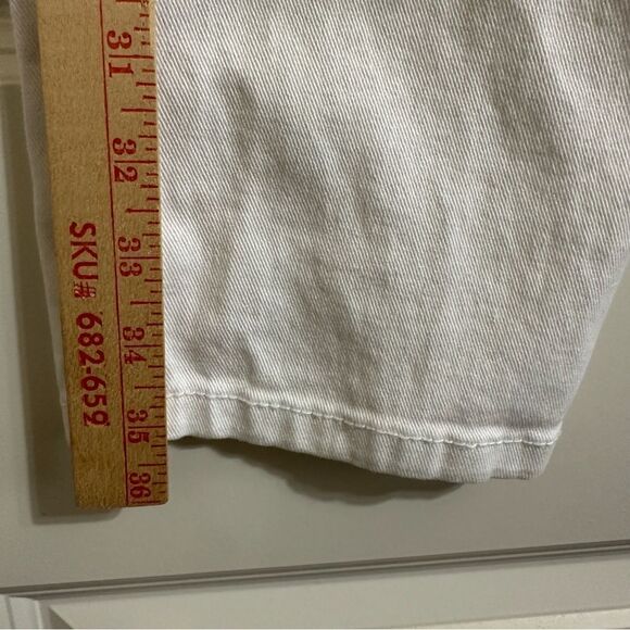 JESSICA SIMPSON FOREVER SKINNY CROP STRETCH WHITE JEANS 32 POCKETS - Picture 5 of 7